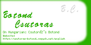 botond csutoras business card